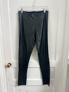 COMMANDO Faux stretch-leather leggings Size XL